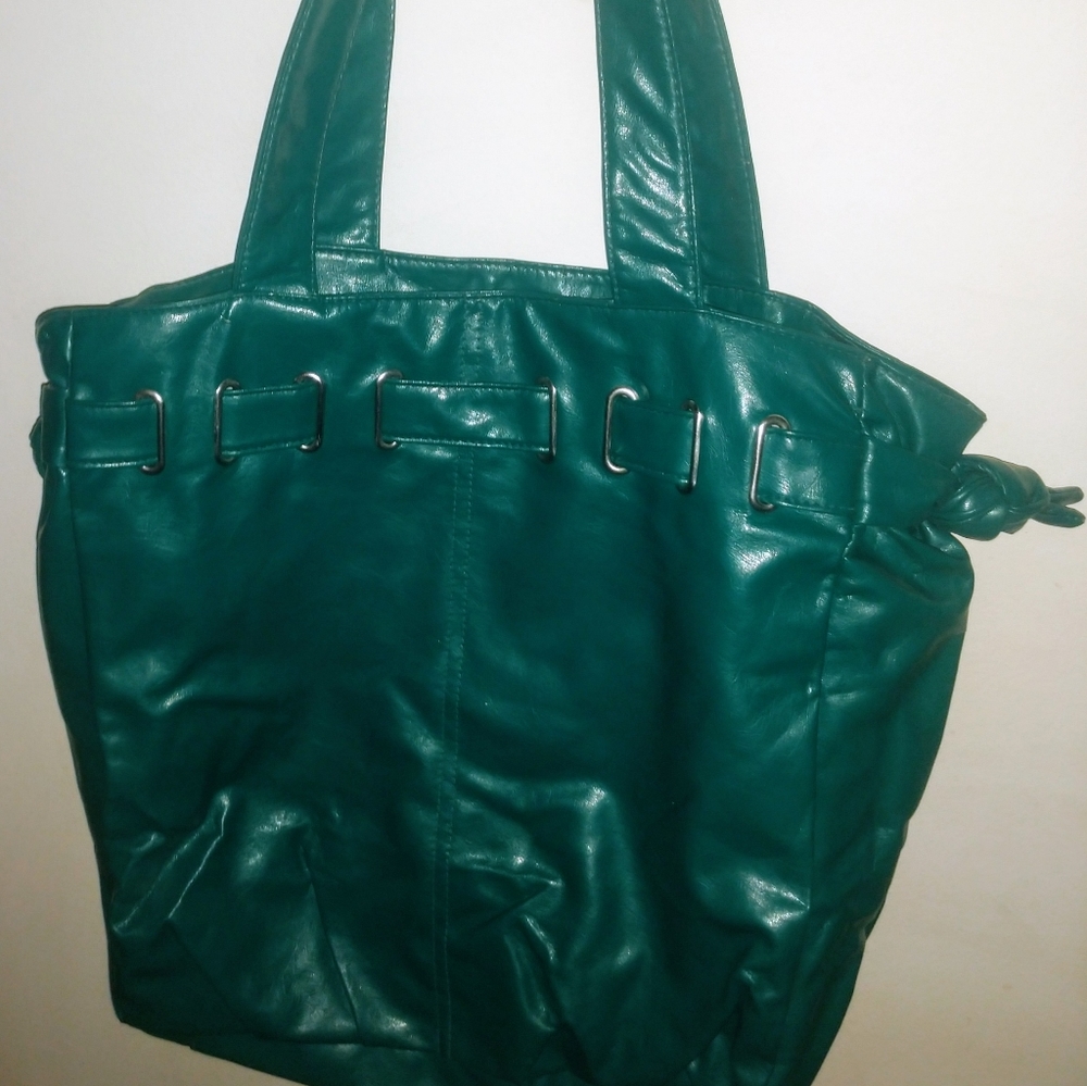 Teal shoulder bag
